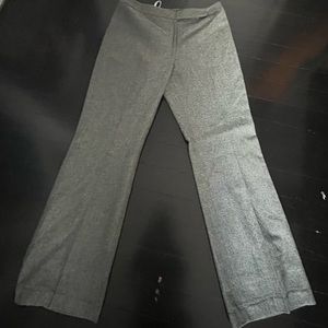 Tahari EUC 12P Wool Chevron Lined Pants Straight Leg Light Blue/Grey